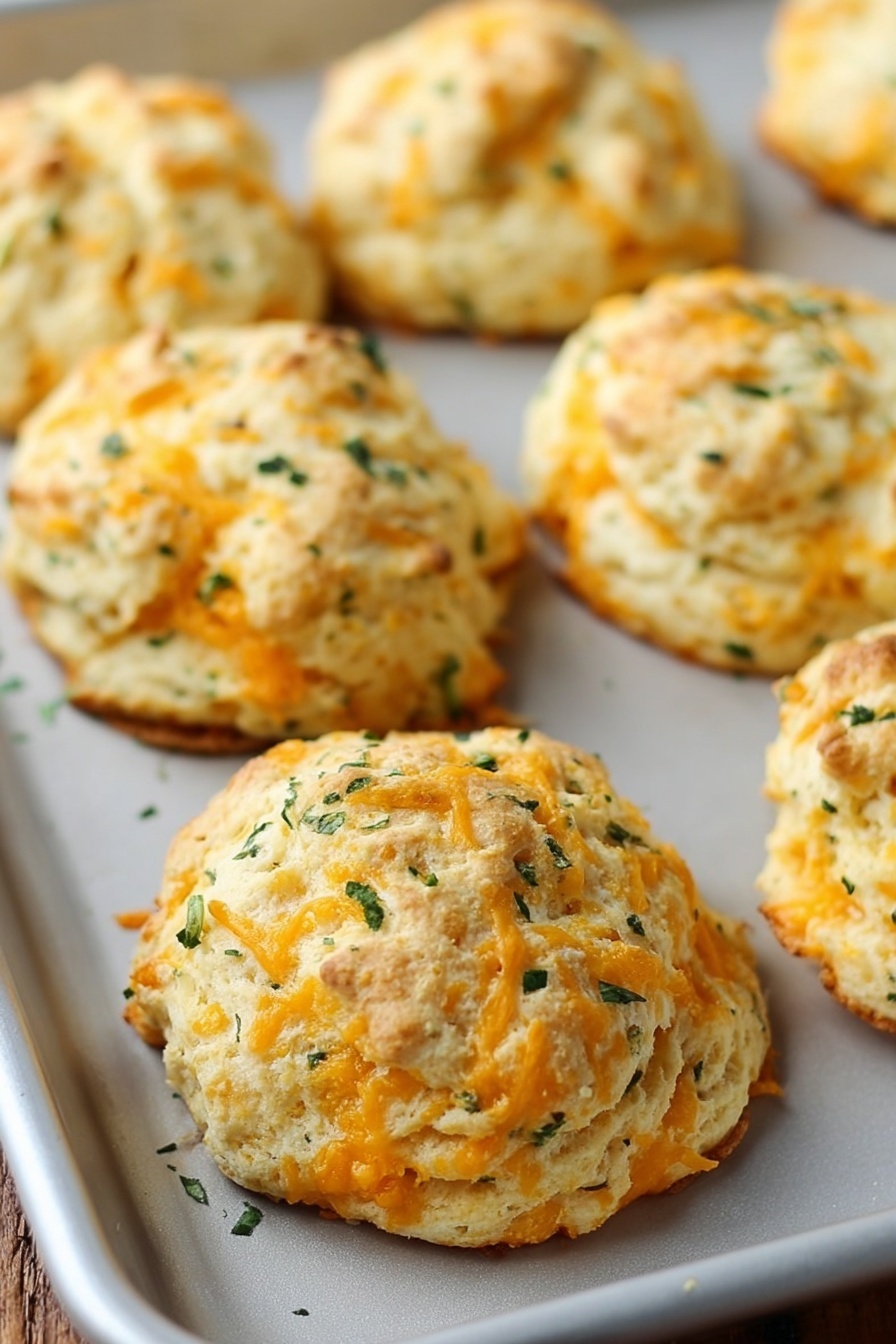 Vegan Cheddar Bay Biscuits - Serving Suggestion
