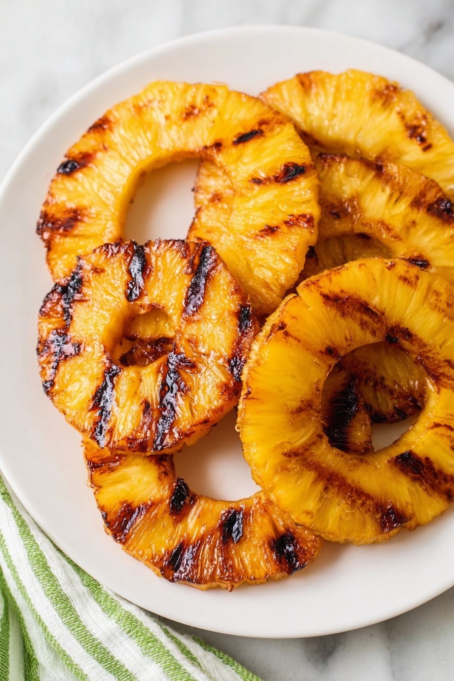 Grilled Pineapple - Serving Suggestion