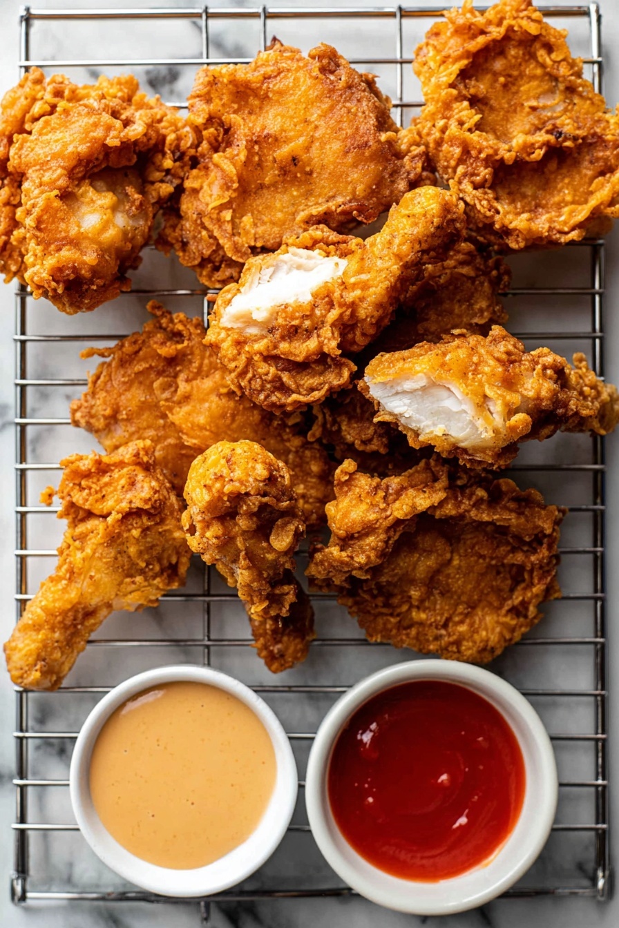 A close-up of two pieces of fried food being pulled apart by two pairs of hands, revealing the inside layers. Each piece has a thick, crispy outer layer that is golden orange with a rough, crunchy texture. Inside, there is a smooth, light cream-colored center that contrasts with the crunchy outside. In the background, more pieces of the same fried food are piled on a white plate, all set on a white marbled surface. The colors are warm and inviting, showing the details of the crispy outer coating and the soft inside clearly, photo taken with an iphone --ar 2:3 --v 7