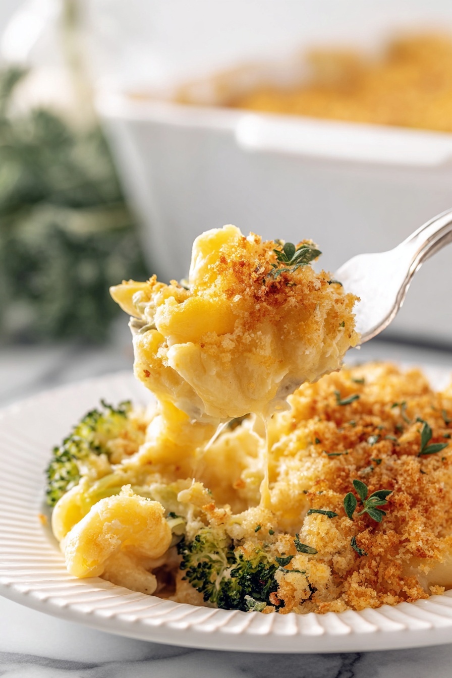Broccoli Cauliflower Casserole - Serving Suggestion