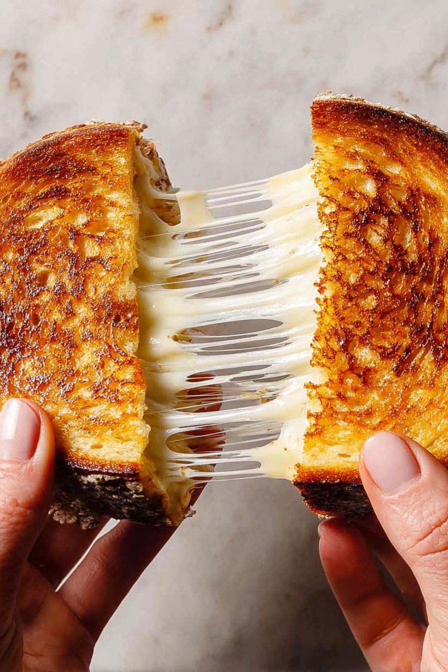 cheddar mozzarella grilled cheese - Serving Suggestion