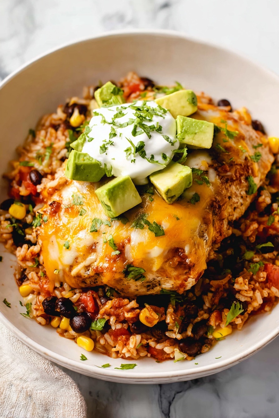 Baked Salsa Chicken - Serving Suggestion