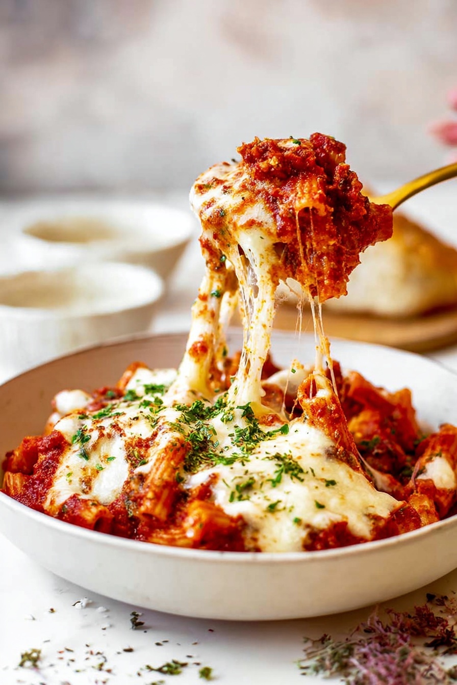 Baked Ziti - Serving Suggestion