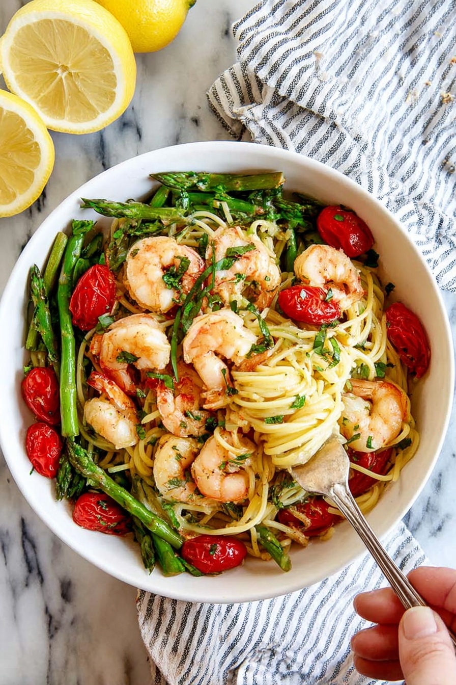 Sheet Pan Shrimp Scampi - Serving Suggestion
