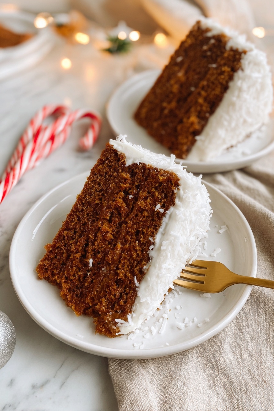 Vegan Gingerbread Loaf - Serving Suggestion