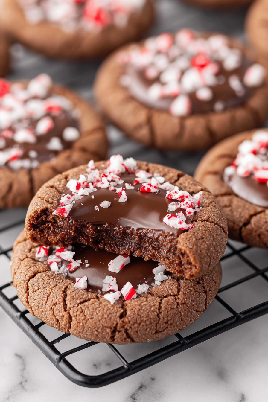 Peppermint Cocoa Cookies - Serving Suggestion