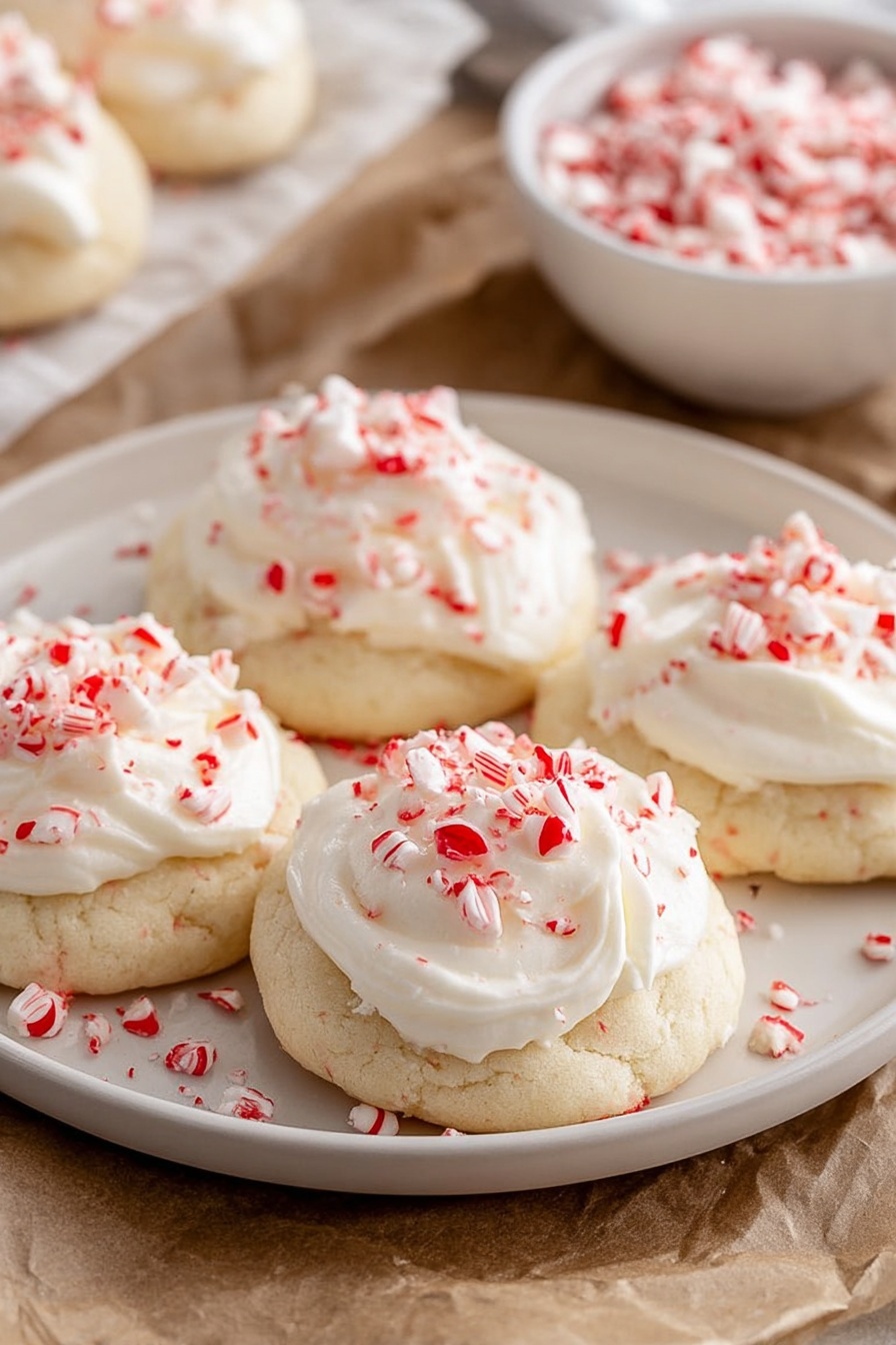 Peppermint Meltaway Cookies - Serving Suggestion