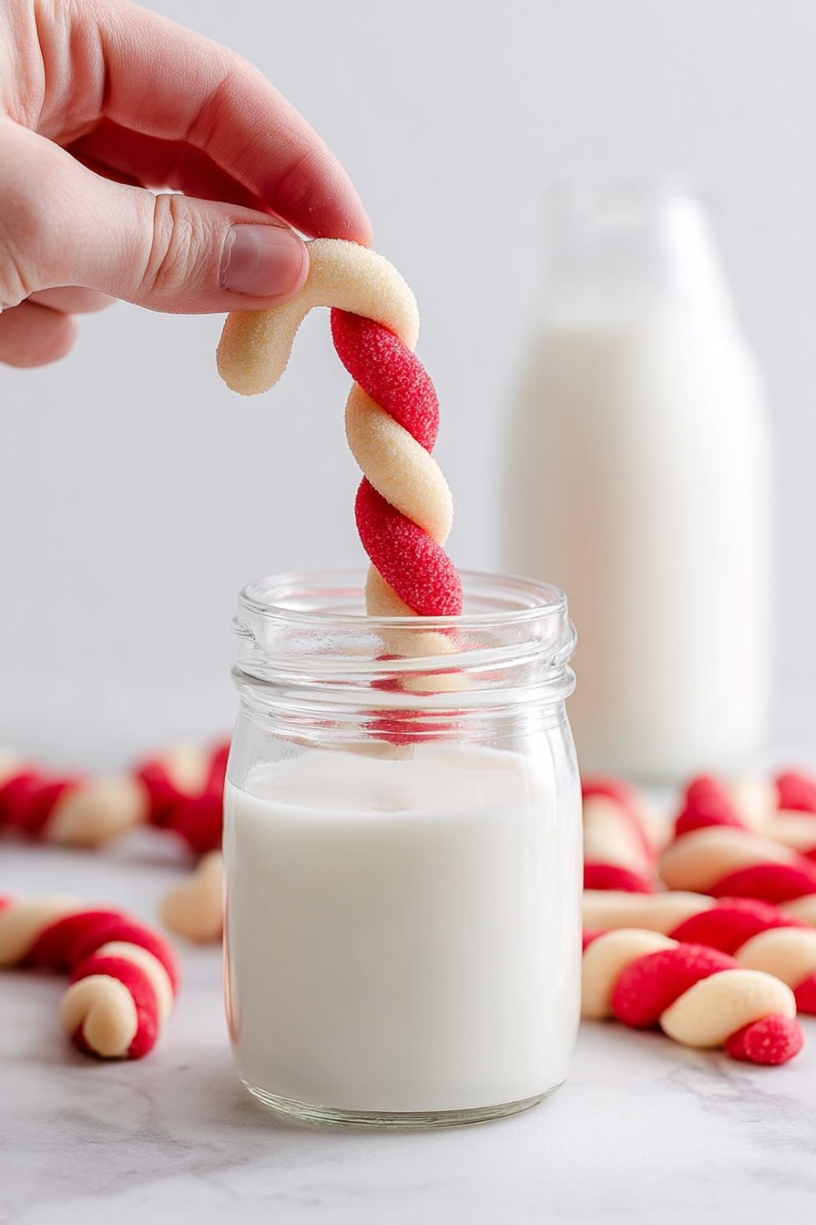 candy cane cookies - Serving Suggestion