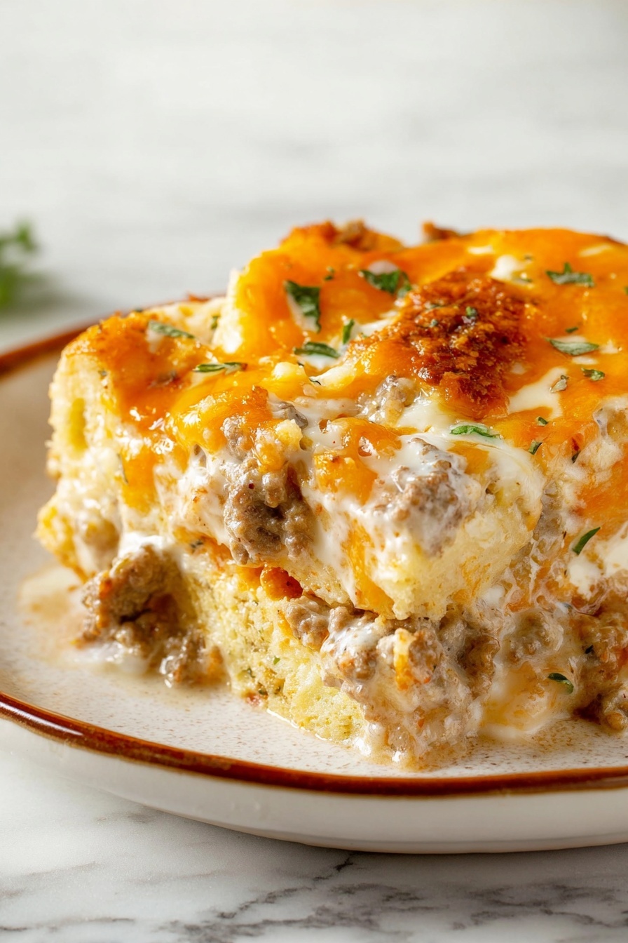 sausage and biscuit casserole - Serving Suggestion