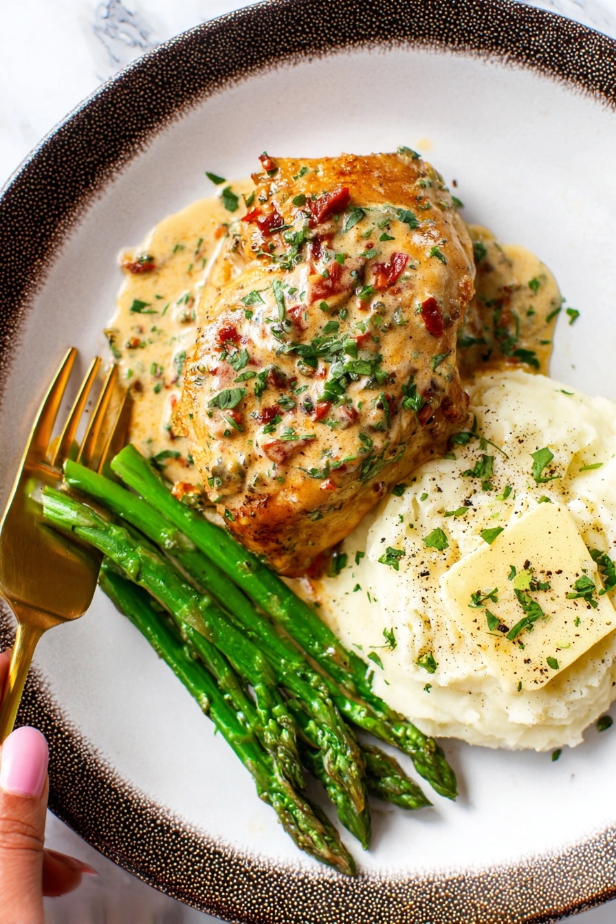 Stuffed Chicken Breast - Serving Suggestion