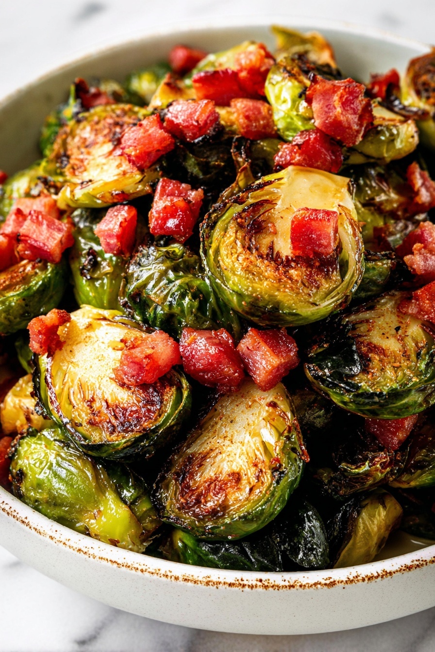 crispy bacon Brussels sprouts - Serving Suggestion