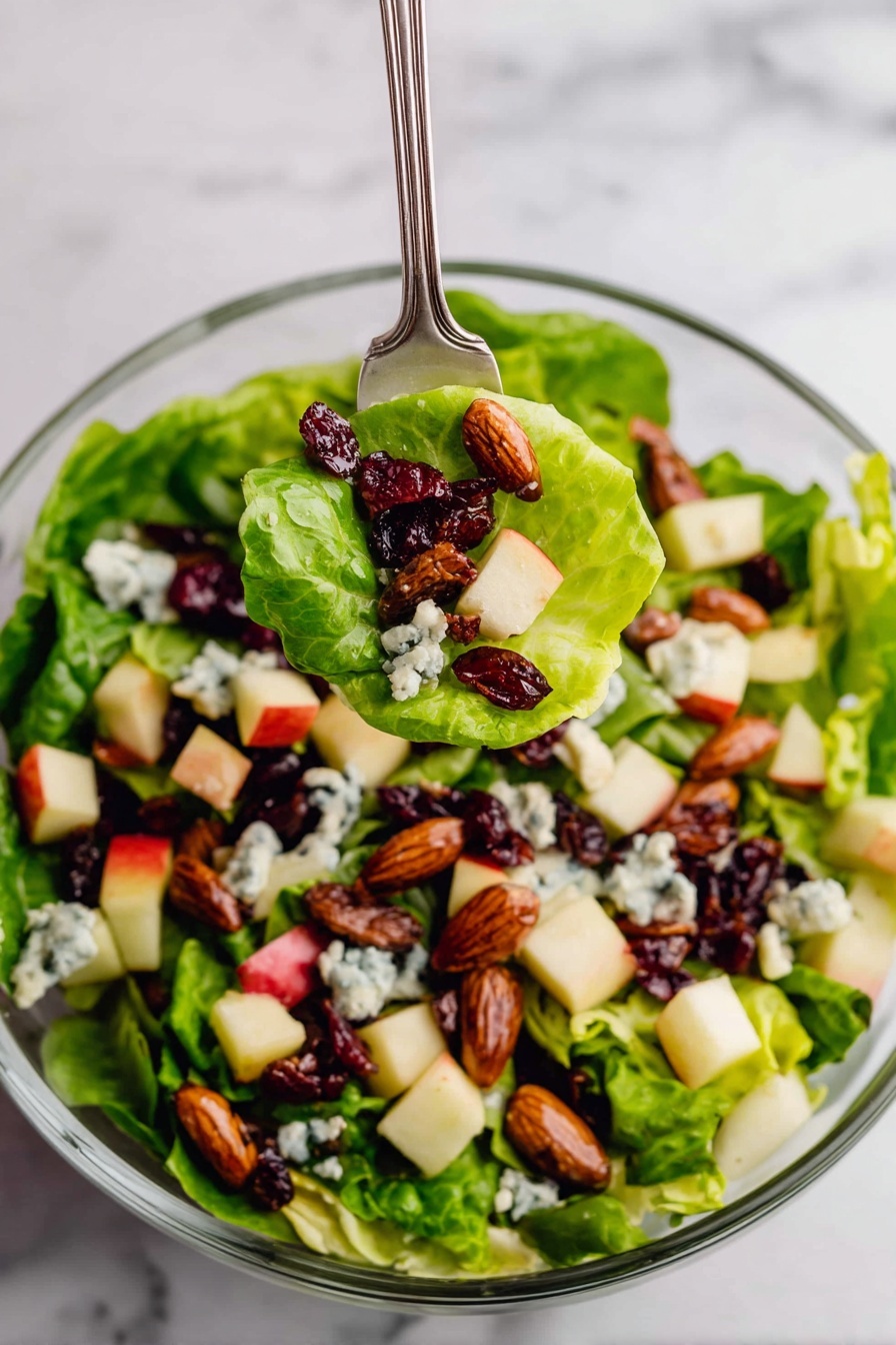Christmas apple cranberry salad - Serving Suggestion