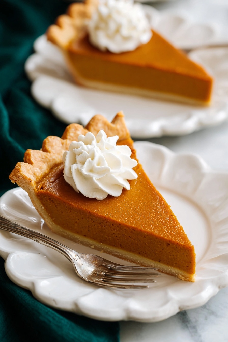 Pumpkin Pie - Serving Suggestion
