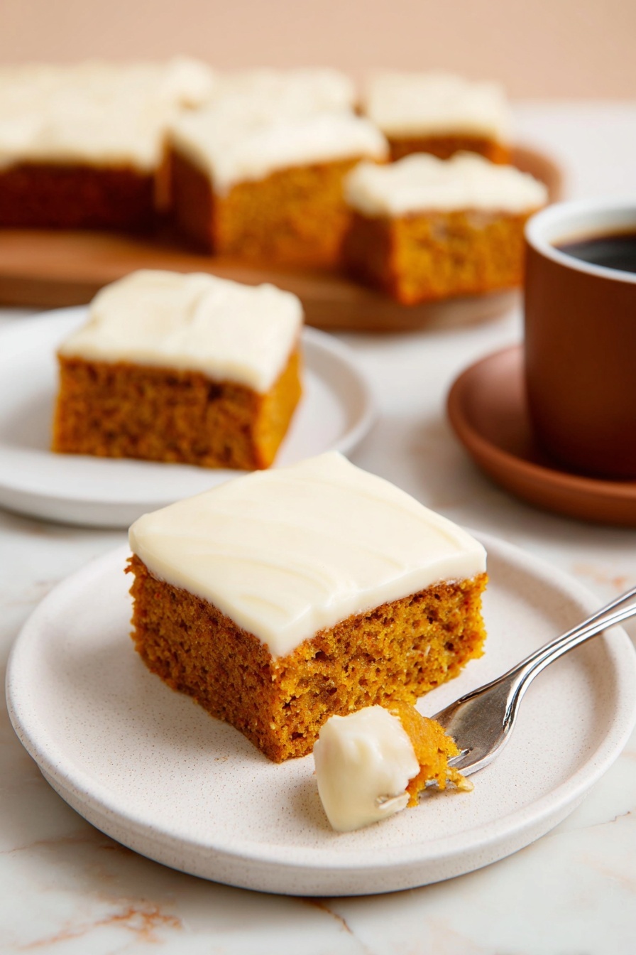 Pumpkin Bars - Serving Suggestion