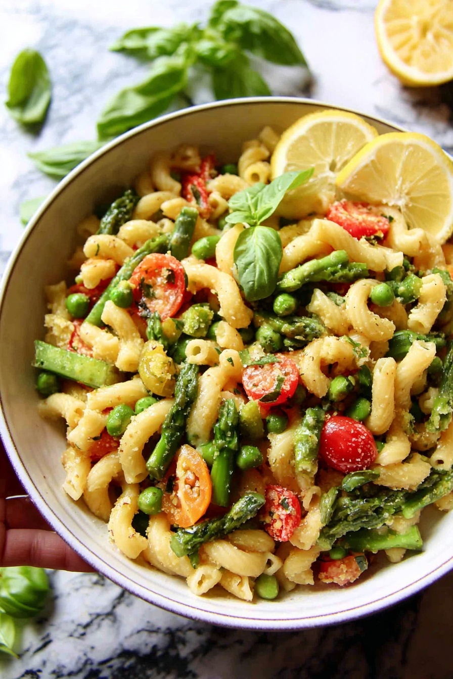 Vegetable Pasta Primavera - Serving Suggestion