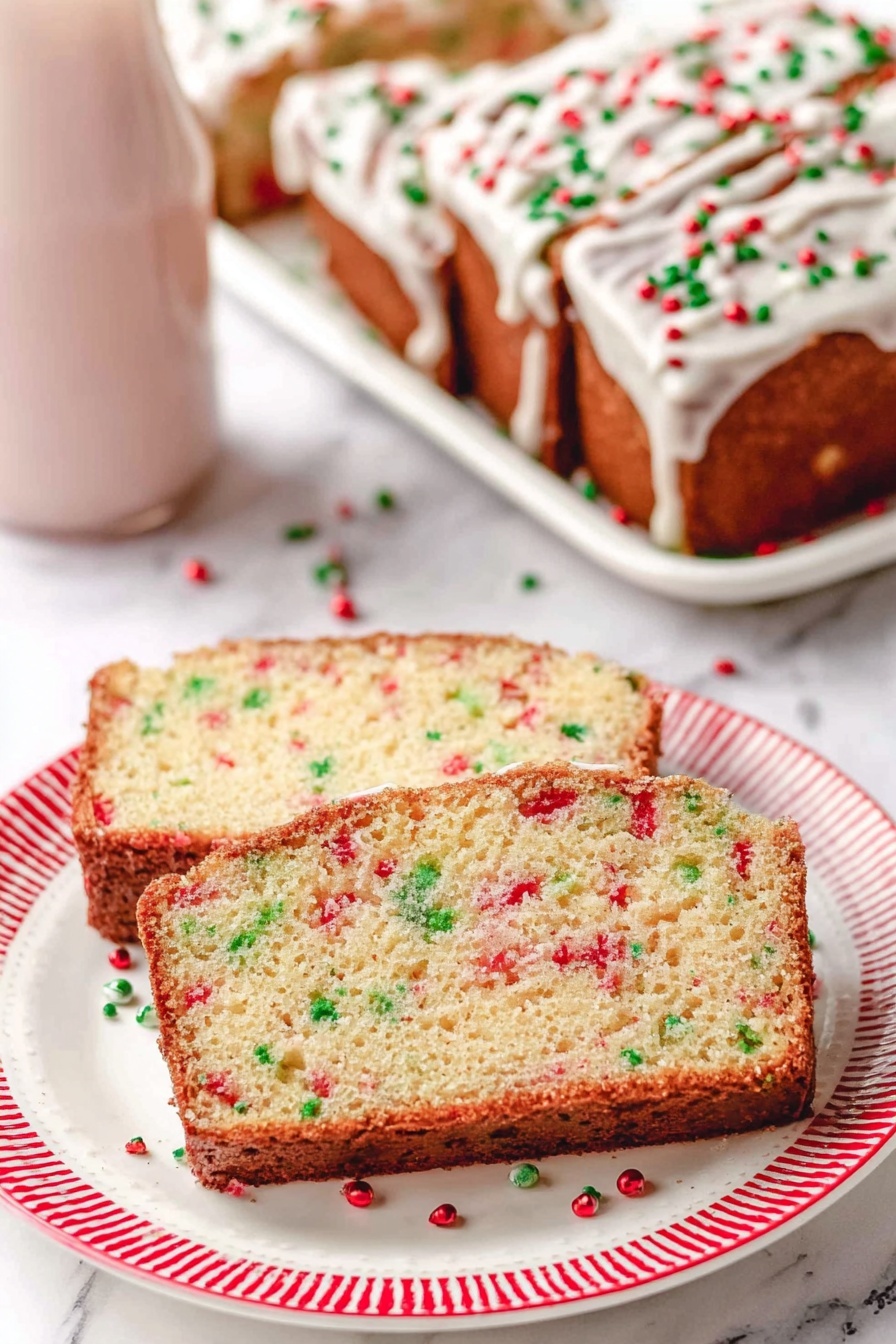 Christmas sprinkle bread - Serving Suggestion