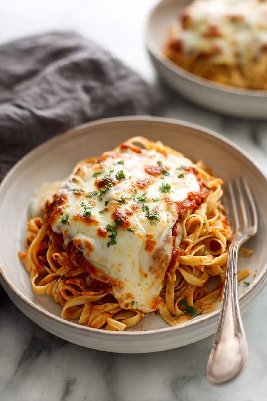 Mozzarella Chicken - Serving Suggestion