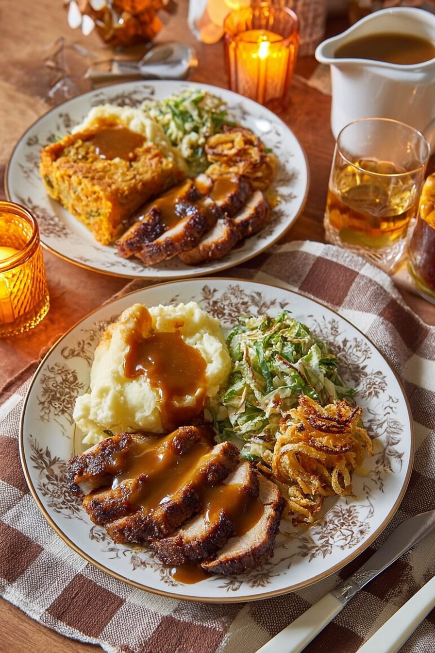 Cajun Butter Turkey - Serving Suggestion