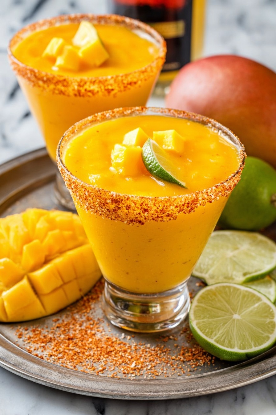 mango margarita - Serving Suggestion