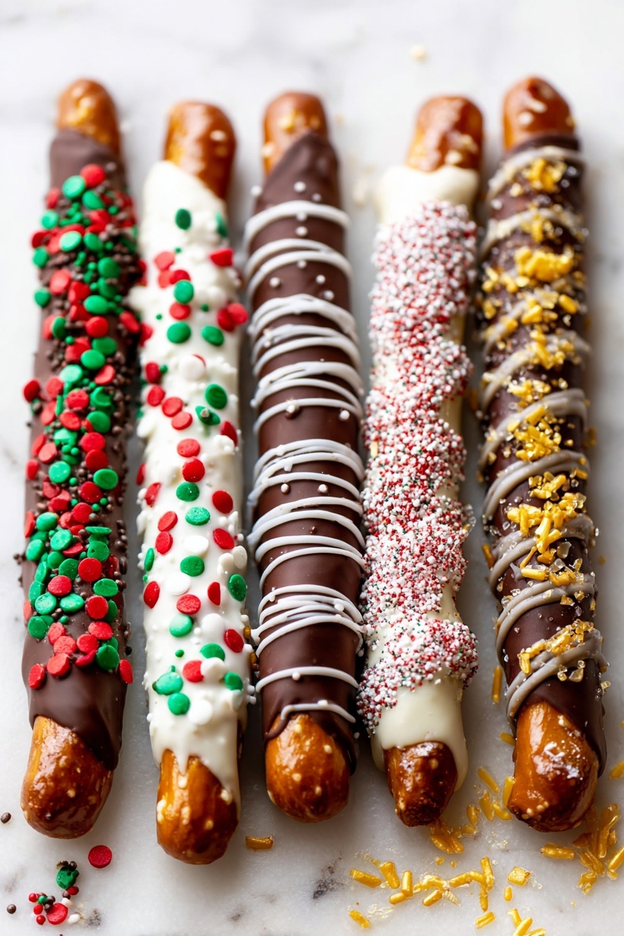 chocolate pretzels - Serving Suggestion