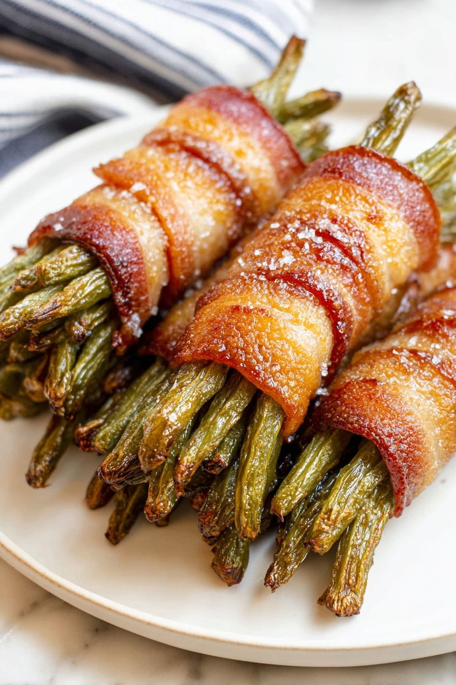bacon wrapped green beans - Serving Suggestion