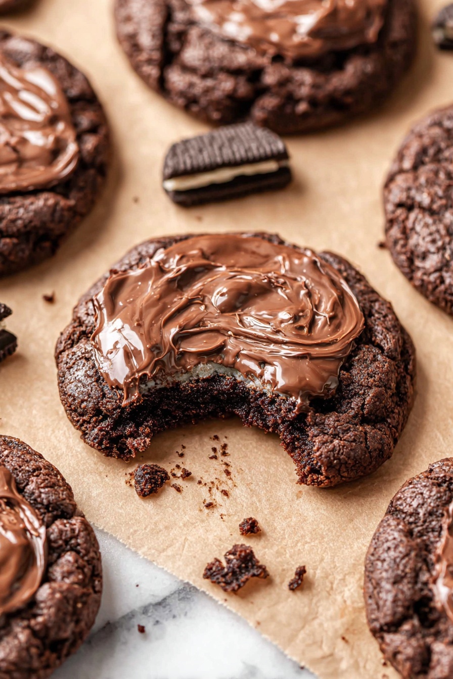 Chocolate Andes Mint Cookies - Serving Suggestion