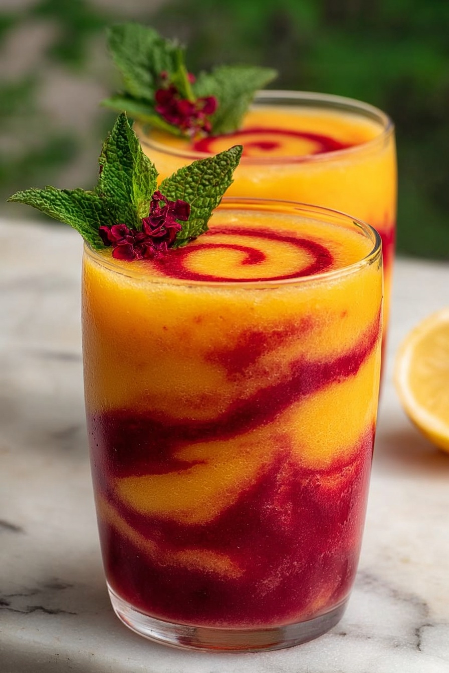 A white bowl filled with a thick red sauce that has visible small fruit seeds throughout. A silver fork sits inside the bowl, partially covered by the sauce, and casting a shadow on one side. The sauce texture looks slightly chunky and glossy, with areas of lighter and darker red. The bowl rests on a white marbled surface. Photo taken with an iphone --ar 2:3 --v 7